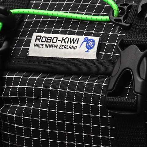 ROBO-KIWI Bikepacking Bags - Handlebar Bags - Front Harness + Dry Bag DGS - black/green trim