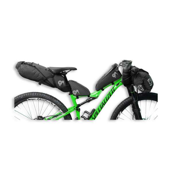 ROBO-KIWI Bikepacking Bikepacking Setups - 5 Bag Essential Bikepacking Set DGS - black, no trim (2)