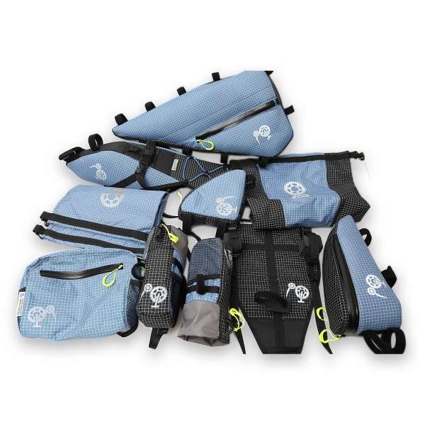 ROBO-KIWI Bikepacking Bikepacking Setups - 8 Bag Adventure Bikepacking Set DGS - slate blue (2)