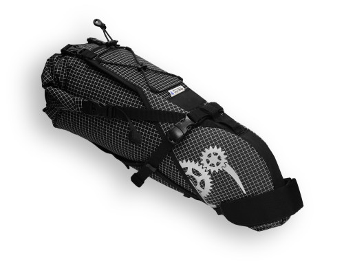 ROBO-KIWI Bikepacking Saddle Bags - Rear Harness + Dry Bag DGS ROBO-KIWI Bikepacking Saddle Bags - Rear Harness + Dry Bag DGS - black