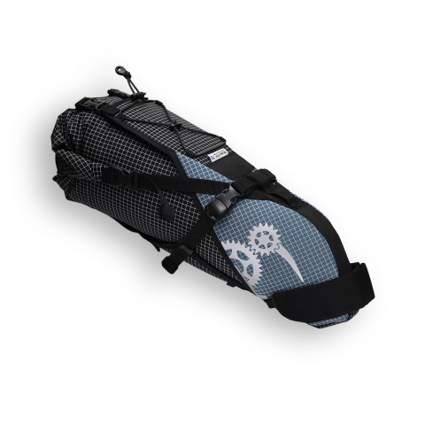 ROBO-KIWI Bikepacking Bags - Rear Harness + Dry Bag DGS - moroccan blue