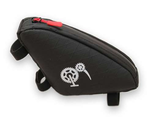 ROBO-KIWI Bikepacking Top Tube Bags - Macgyver Bag XP - black/red trim