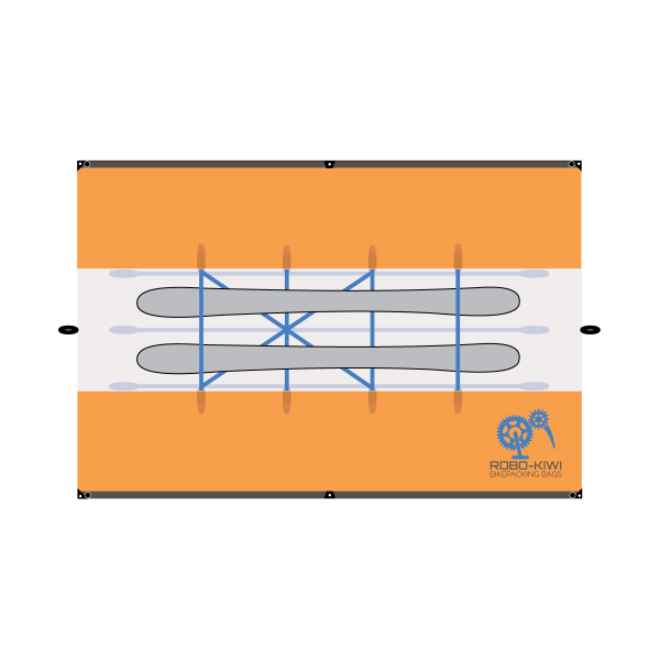 ROBO-KIWI Bikepacking Guide Tarps - Guides-Rescue-Sled-Tarp-XP - top view (2)